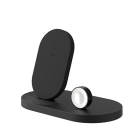 iPhone + Apple Watch + USB-A 포트용 BOOST↑UP™ 무선 충전 독, Black, hi-res