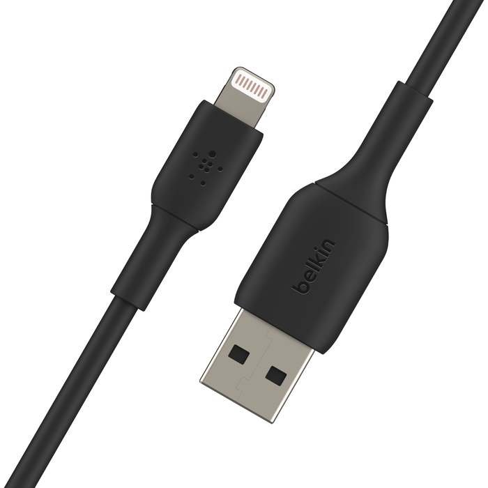 Cable de carga y sincronización de Lightning a USB de 2.4 amperios Metallic  de Belkin - Apple (MX)