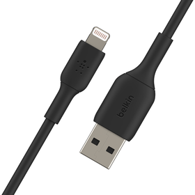 BOOST↑CHARGE™ Lightning to USB-A Cable (15cm / 6in, Black), Black, hi-res
