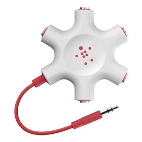 5-Jack 3.5 mm Audio Headphone Splitter, , hi-res