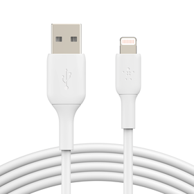 Lightning to USB-A Cable, White, hi-res