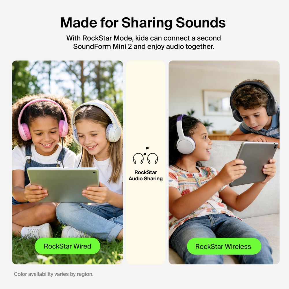 Wireless On-Ear Headphones for Kids , Black, hi-res