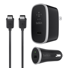 USB-C Charger Kit + Cable (USB Type-C), Black, hi-res