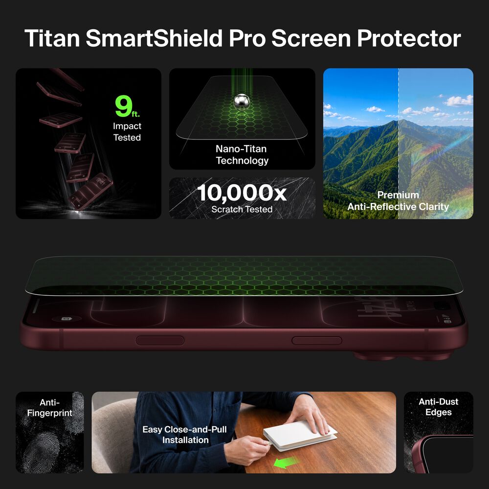 Anti-Reflective Screen Protector for iPhone 18 Pro Max / iPhone 17 Pro Max, , hi-res