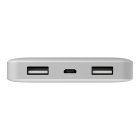 Pocket Power 10K Power Bank (Portable Charger), Silver, hi-res