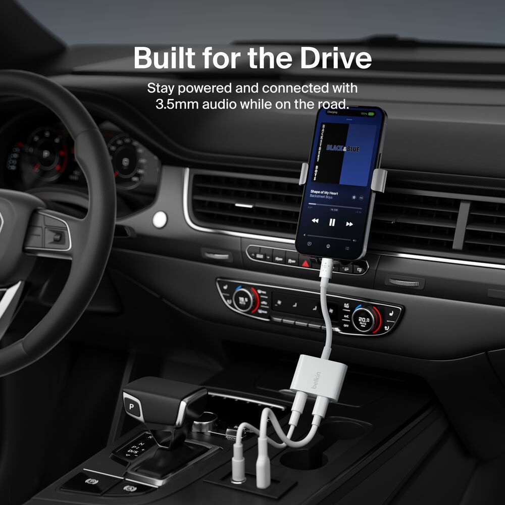 3.5 mm Audio + Charge RockStar, White, hi-res