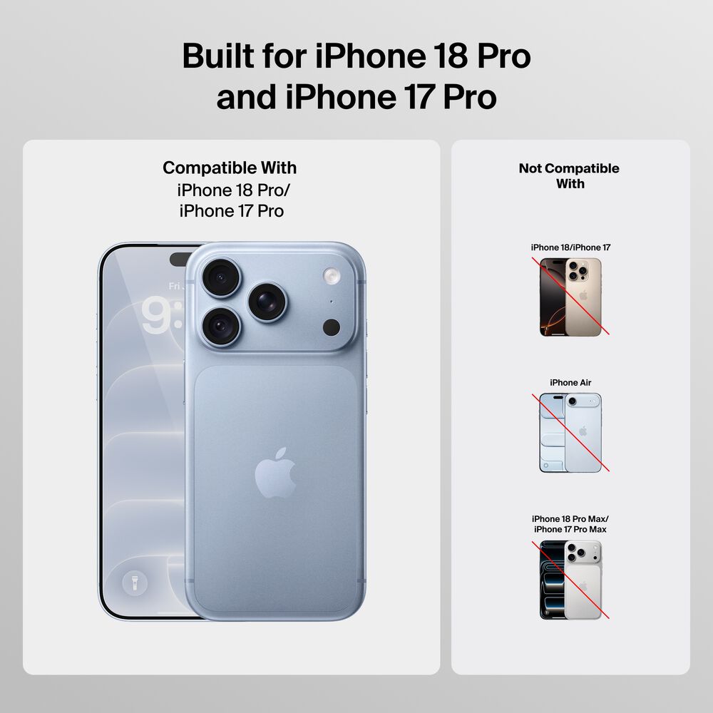 Red Light Screen Protector for iPhone 18 Pro / iPhone 17 Pro, , hi-res