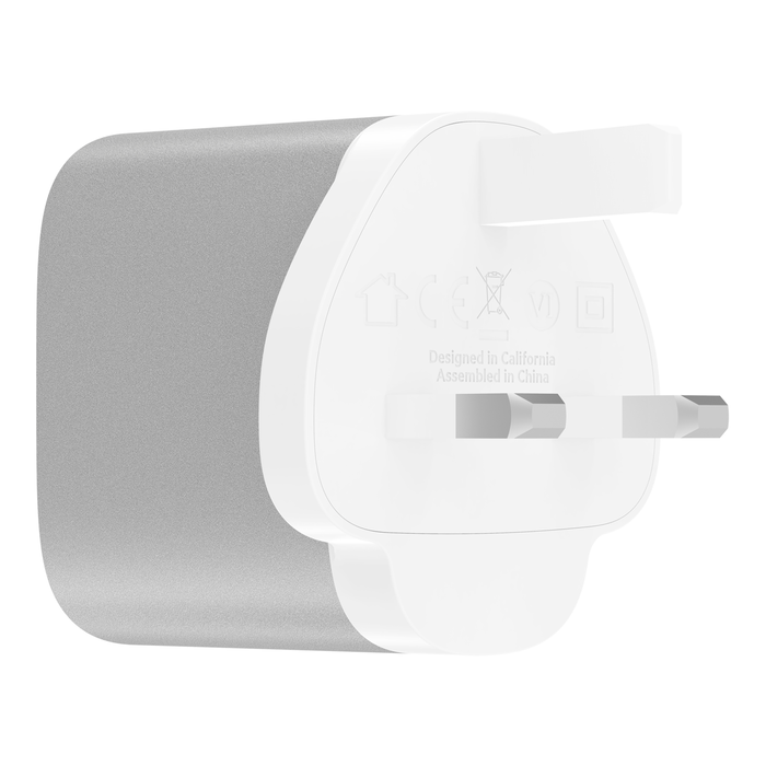 BOOST↑CHARGE™ 27W USB-C PD Wall Charger, Silver, hi-res