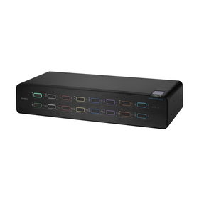 Universal 2nd Gen Secure KVM Switch, 16-Port Single Head w/ CAC, Black, hi-res
