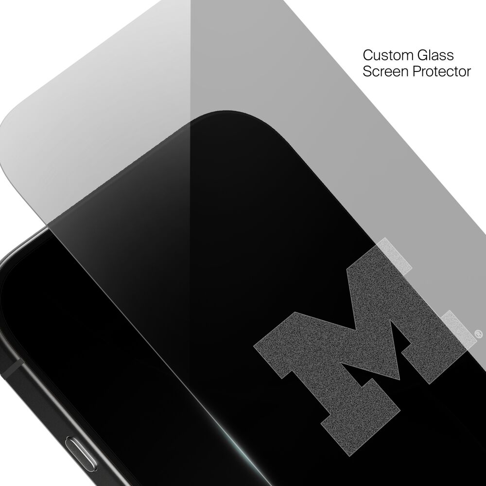 Michigan Wolverines Custom Glass Screen Protector, , hi-res