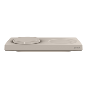 2-in-1 Wireless Charging Pad with Official MagSafe Charging 15W, Sand, hi-res