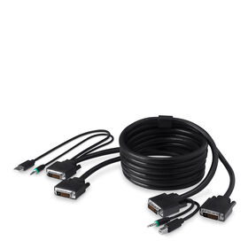 Dual DVI-D + USB A/B + Audio Combo Cable