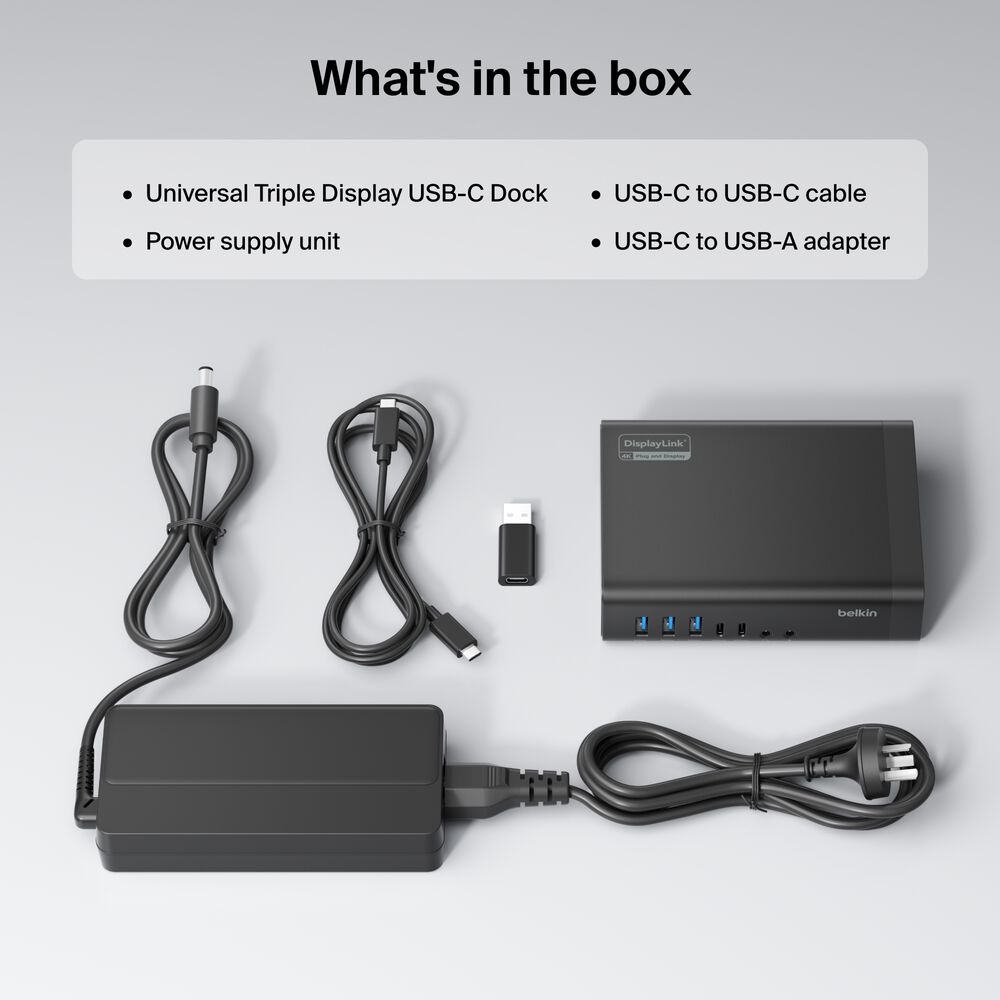 Universal 16-Port Triple Display USB-C Dock, , hi-res
