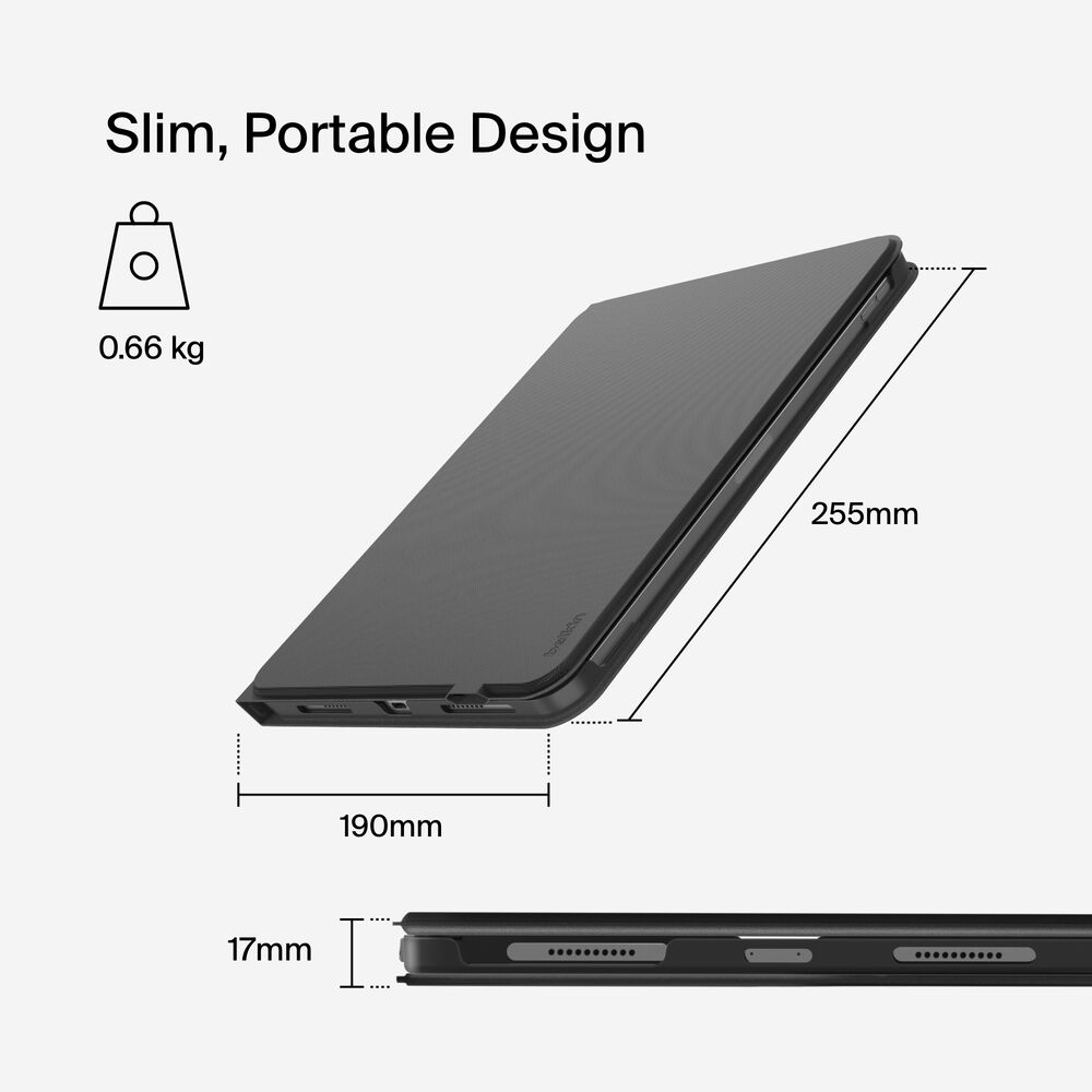 Everyday Keyboard Case with Cradle for iPad Air 10.9" and iPad Pro 11", Black, hi-res