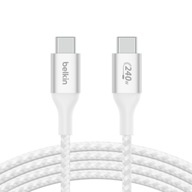 Belkin Thunderbolt 4 Cable (2M, 6.6ft Power Cable), USB-C to USB-C Cable w/  100W Power Delivery, USB 4 Compliant, Compatible with Thunderbolt 3