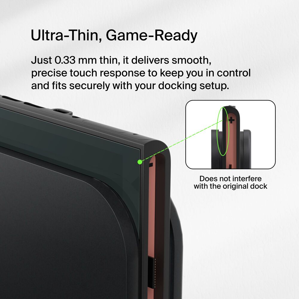 TemperedGlass Blue Light Filter Screen Protector for Nintendo Switch 2, Clear, hi-res