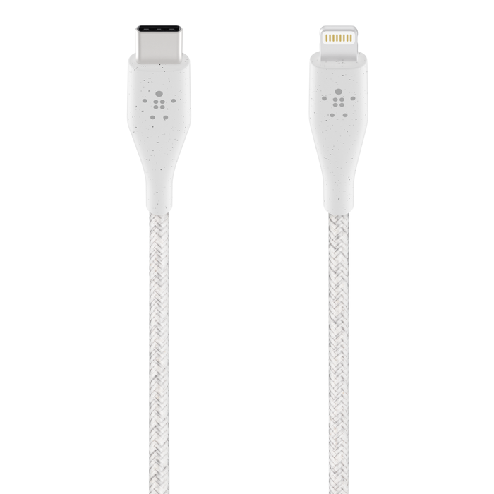 Belkin BoostCharge Pro Flex USB-C Lightning Connector 10' Cable + Strap -  Chardonnay