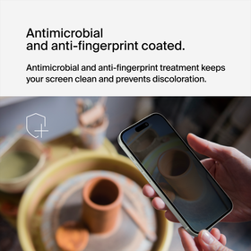 TemperedGlass Privacy Treated Screen Protector for iPhone 15/14 Pro, , hi-res