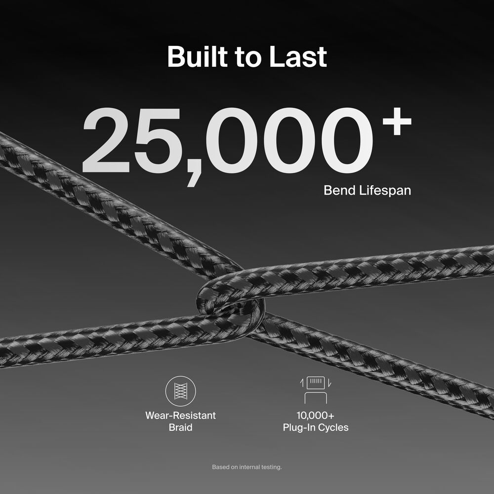 USB-C to USB-C 케이블 60W, Black, hi-res