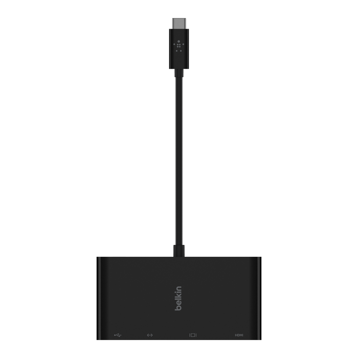 USB-C Multimedia Adapter, Black, hi-res