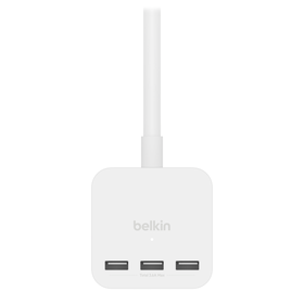 3-Outlet Power Cube with 5-Foot Cord and USB-A Ports, , hi-res