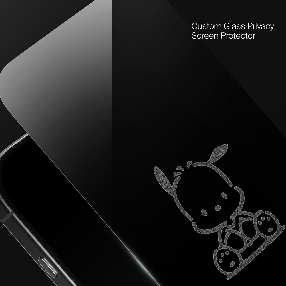 Pochacco Sitting Custom Glass Screen Protector, , hi-res