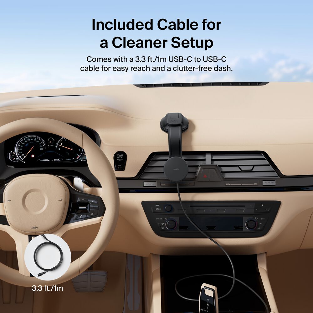 Magnetic Wireless Charging Car Dash Mount, , hi-res