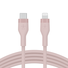 Cable USB-C con conector Lightning, Rosa, hi-res