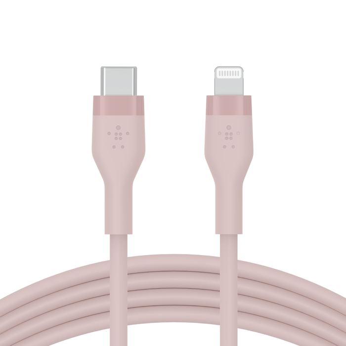 Cable USB-C con conector Lightning, Rosa, hi-res