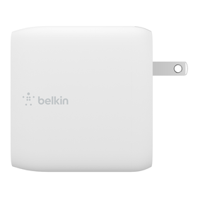 Dual USB-C PD GaN Wall Charger 68W, White, hi-res