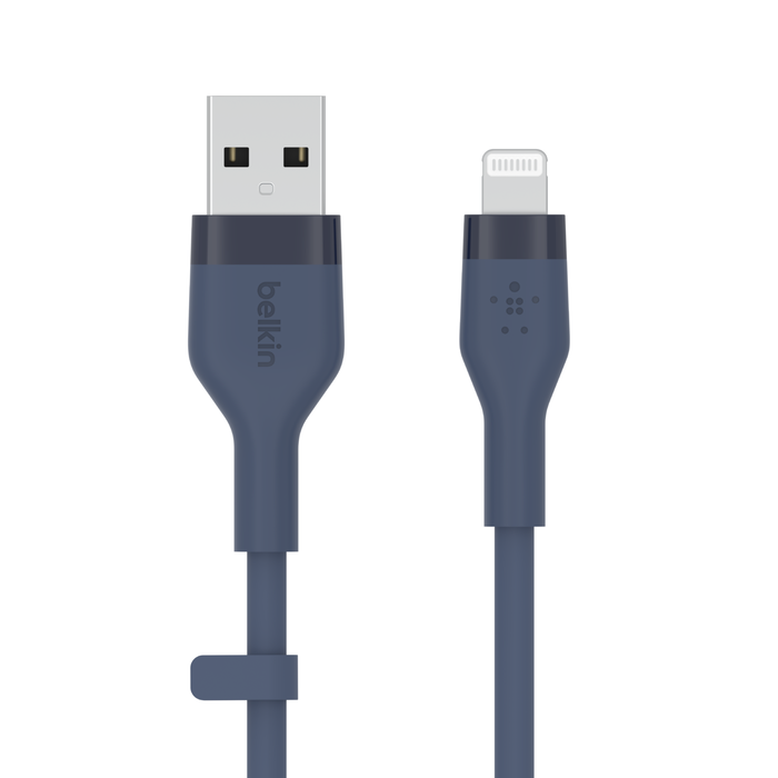 Cavo USB-A con connettore Lightning, Azzurro, hi-res
