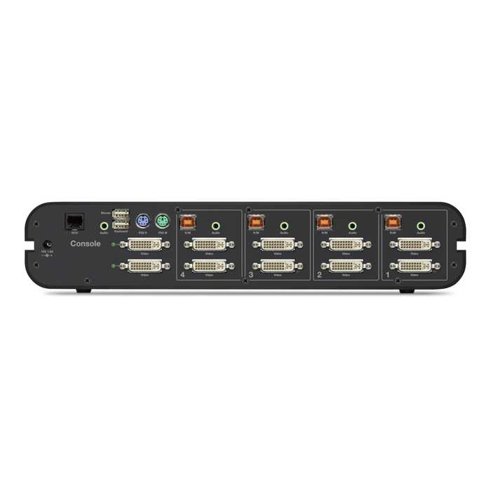 Belkin Secure Dual-Head DVI-I-KVM-Switch, 4-Port, , hi-res