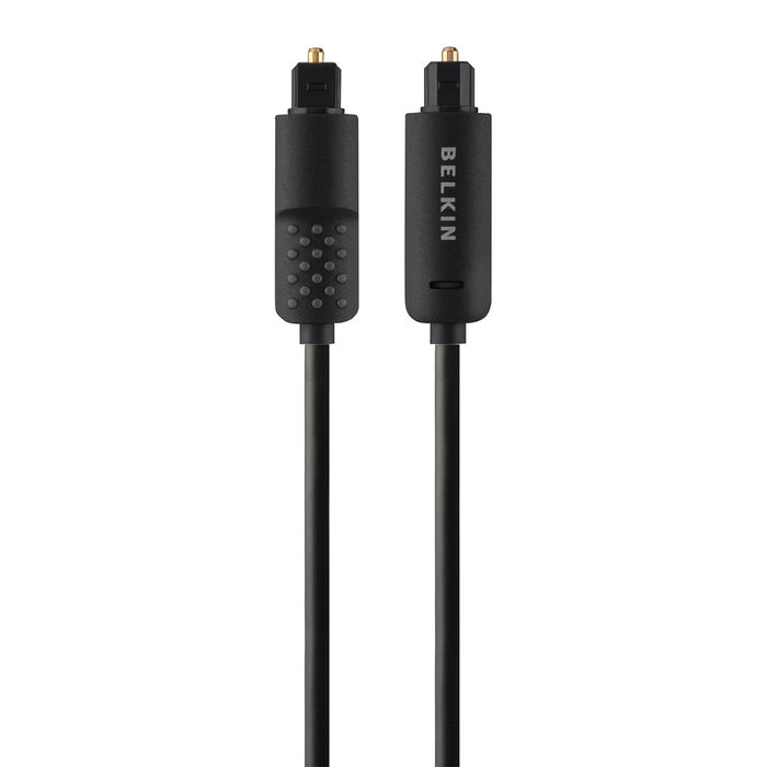 C&acirc;ble audio optique numérique avec adaptateur, Noir, hi-res