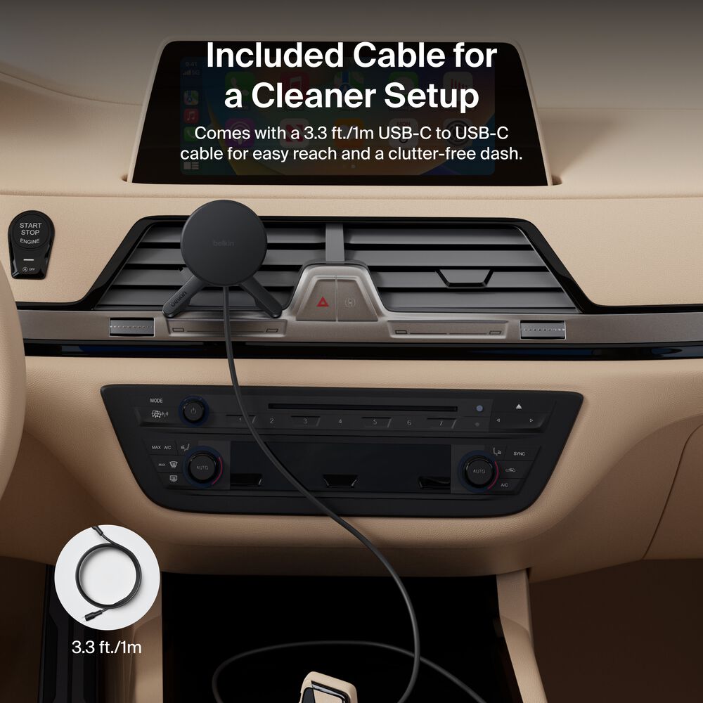 Magnetic Wireless Charging Car Vent Mount, , hi-res