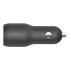 Cargador doble para coche con PPS de 37 W, Negro, hi-res