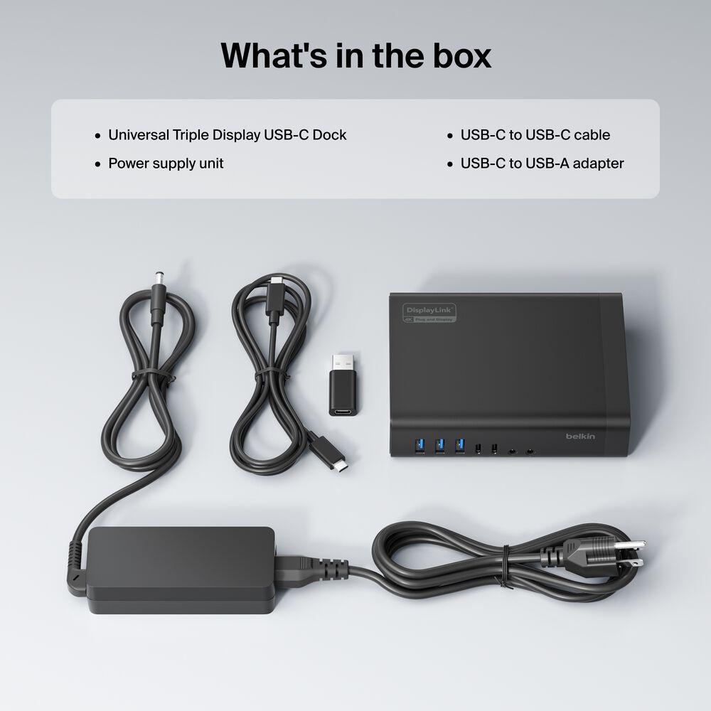 Universal 16-Port Triple Display USB-C Dock, , hi-res