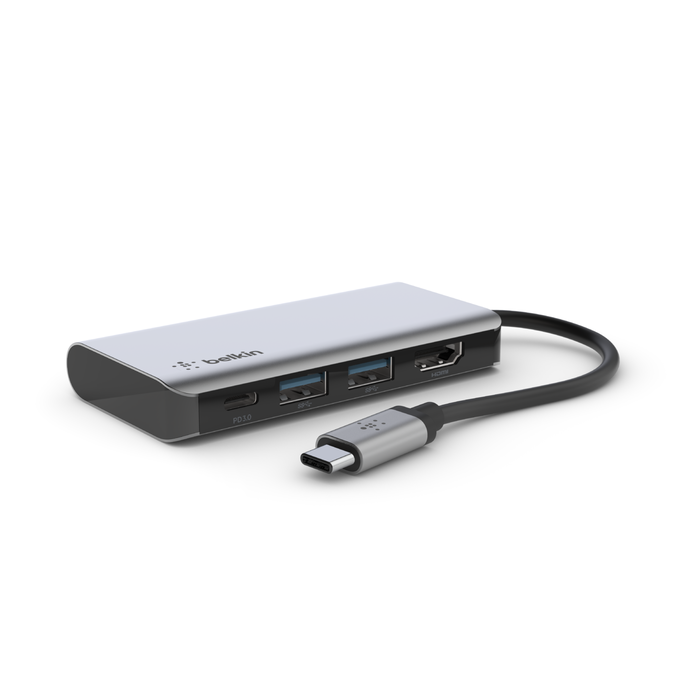 USB-C multiport adapter, HDMI, USB hub, PD pass-through