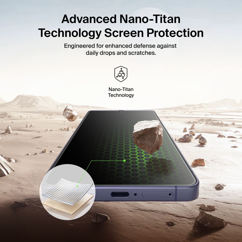 Titan SmartShield Anti-Reflective Screen Protector for Samsung Galaxy S26 Ultra, , hi-res