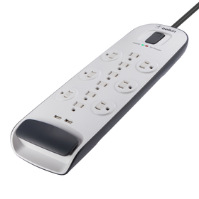 12 Outlet Surge Protector with USB Charging, , hi-res