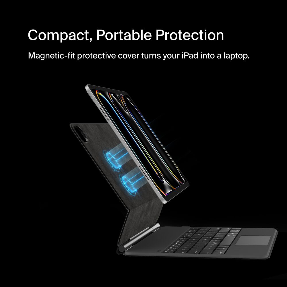 Pro Keyboard Case with Magnetic Stand for iPad Pro 13" (M4), Black, hi-res