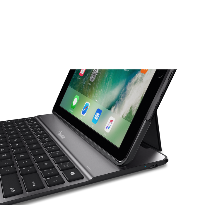 QODE™ Ultimate Lite Keyboard Case for iPad 9.7” 6th Generation (2018), Black, hi-res