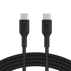 Geflochtenes BOOST↑CHARGE™ USB-C/USB-C-Kabel (1 m, Schwarz), Schwarz, hi-res