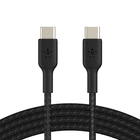 BOOST↑CHARGE™ gevlochten USB-C/USB-C-kabel (1 m, zwart), Zwart, hi-res