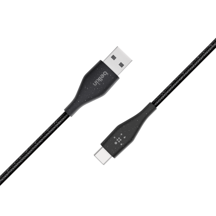 Plus USB-C to USB-A Cable with Strap, Black, hi-res