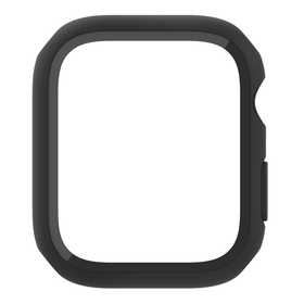 TemperedCurve 2-in-1 Treated Screen Protector + Bumper for Apple Watch for Apple Watch Series 9/8/7/6/5/4/SE, Black, hi-res