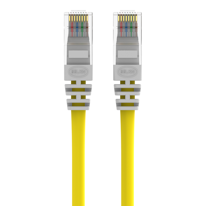 6-pin Mini-ISO socket, yellow with individual contacts