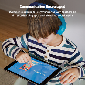 Wireless On-Ear Headphones for Kids, Blue, hi-res