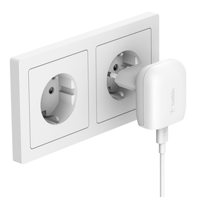 BOOST↑CHARGE™ 18W USB-C PD 가정용 충전기, 하얀색, hi-res