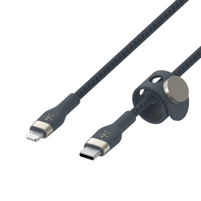 USB-C Cable with Lightning Connector, Blue, hi-res