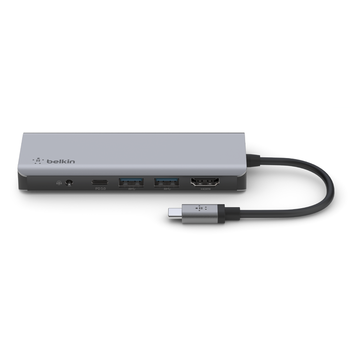 Adaptateur USB-C Belkin 4-en-1, HDMI 4K, USB-C, 2* USB-A